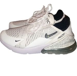 Women's sz 7 White bling sneakers